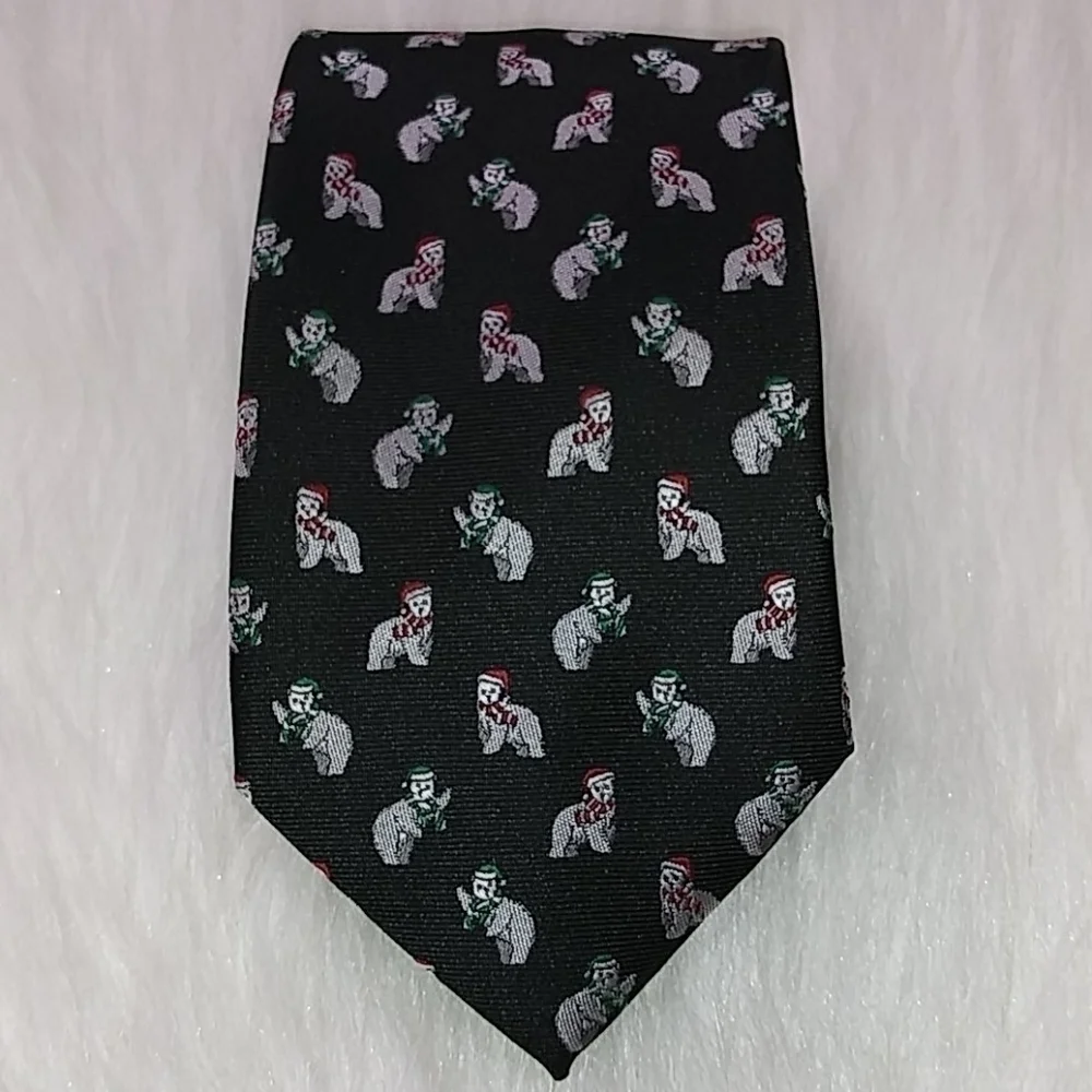 Stafford Polar‎ Bear Christmas Tie